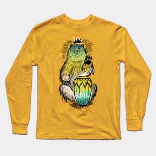 Bear with drum Long Sleeve T-Shirt